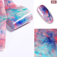 Load image into Gallery viewer, Nail Foils Marble Series Nail Art Transfer Sticker Paper Gold Line Foils Bright Marble Design Decoration Marble Nail Art Stickers Water Transfer Nail Decals Full Wraps Gradient Acrylic Nail Kits for Women Manicure Decoration Accessories