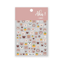 Load image into Gallery viewer, Nail Glue Stickers Stars Moon Cartoon Rabbit Panda Flower Nail Decoration Decals Nail Sticker Nail Art Decorations Design Decoration Acrylic Nail Supplies Designer Nail Decorations for Women Girls Kids 3D Nail Art Stickers Decals