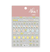 Load image into Gallery viewer, Nail Glue Stickers Stars Moon Cartoon Rabbit Panda Flower Nail Decoration Decals Nail Sticker Nail Art Decorations Design Decoration Acrylic Nail Supplies Designer Nail Decorations for Women Girls Kids 3D Nail Art Stickers Decals