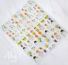Load image into Gallery viewer, Nail Glue Stickers Stars Moon Cartoon Rabbit Panda Flower Nail Decoration Decals Nail Sticker Nail Art Decorations Design Decoration Acrylic Nail Supplies Designer Nail Decorations for Women Girls Kids 3D Nail Art Stickers Decals