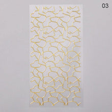 Load image into Gallery viewer, Nail Strip Stickers Black Gold Rose Gold Silver Metal Strip Tape Nail Art Adhesive Foil Tips Nail Sticker Decals Metallic Curve Strip Line Nail Decal Self-Adhesive 3D Wave Design Decoration for Women Girls Tape Nail Art Stickers Decal Decoration