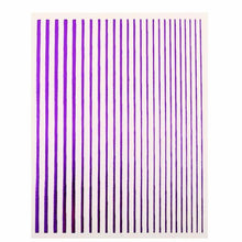 Load image into Gallery viewer, Nail Strip Stickers Black Gold Rose Gold Silver Metal Strip Tape Nail Art Adhesive Foil Tips Nail Sticker Decals Metallic Curve Strip Line Nail Decal Self-Adhesive 3D Wave Design Decoration for Women Girls Tape Nail Art Stickers Decal Decoration