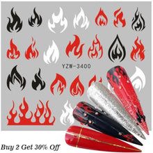 Load image into Gallery viewer, Nail Watermark Decals Sexy lips Middle finger Sexy girl Water Transfer Slider Russia Words Manicure Tattoos Sliders For Manicure Women Kids Girls Manicure Decoration Nail Art Supplies 3D Self-Adhesive Nail Decals Designer Nail Stickers for Acrylic Nails
