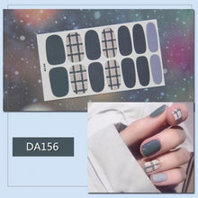 Load image into Gallery viewer, Nail Wraps Polish Decals Strips Golden Glitter 3D Adhesive Full Nail Art Stickers Manicure Kits Women Nail Decorations Accessories Metal Curve Stripe Lines Design Letter Nail Sticker Adhesive Decoration Template Nail Tool Decorations