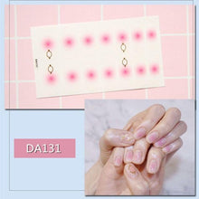 Load image into Gallery viewer, Nail Wraps Polish Decals Strips Golden Glitter 3D Adhesive Full Nail Art Stickers Manicure Kits Women Nail Decorations Accessories Metal Curve Stripe Lines Design Letter Nail Sticker Adhesive Decoration Template Nail Tool Decorations