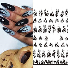 Load image into Gallery viewer, Nails Sticker Money Dollar Wealthy Rich Style Nail Art Stickers Decals Manicure Tip Decal Self Adhesive Acrylic Tips Tool Acrylic Engraved Nail Sticker Nail Art Decoration Self-Adhesive Nail Art Decoration French Black and White Lace Retro Flower