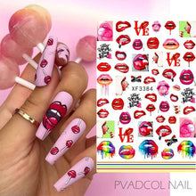 Load image into Gallery viewer, Nails Sticker Money Dollar Wealthy Rich Style Nail Art Stickers Decals Manicure Tip Decal Self Adhesive Acrylic Tips Tool Acrylic Engraved Nail Sticker Nail Art Decoration Self-Adhesive Nail Art Decoration French Black and White Lace Retro Flower