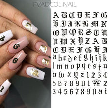 Load image into Gallery viewer, Nails Sticker Money Dollar Wealthy Rich Style Nail Art Stickers Decals Manicure Tip Decal Self Adhesive Acrylic Tips Tool Acrylic Engraved Nail Sticker Nail Art Decoration Self-Adhesive Nail Art Decoration French Black and White Lace Retro Flower