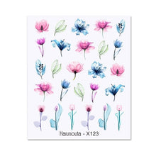 Load image into Gallery viewer, Nails Sticker Nail Art Decorations Flowers Leaves Decals Water Transfer Sliders Woman Face Fruit Foil Manicures Wraps Water Transfer Nail Decals Sticker For Pretty Girl Self-Adhesive Nail Decals Designer Nail Stickers for Acrylic Decal