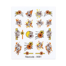 Load image into Gallery viewer, Nails Sticker Nail Art Decorations Flowers Leaves Decals Water Transfer Sliders Woman Face Fruit Foil Manicures Wraps Water Transfer Nail Decals Sticker For Pretty Girl Self-Adhesive Nail Decals Designer Nail Stickers for Acrylic Decal