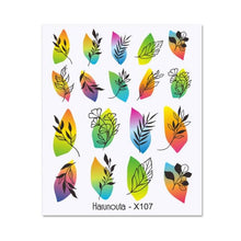 Load image into Gallery viewer, Nails Sticker Nail Art Decorations Flowers Leaves Decals Water Transfer Sliders Woman Face Fruit Foil Manicures Wraps Water Transfer Nail Decals Sticker For Pretty Girl Self-Adhesive Nail Decals Designer Nail Stickers for Acrylic Decal