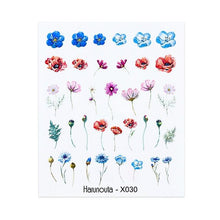 Load image into Gallery viewer, Nails Sticker Nail Art Decorations Flowers Leaves Decals Water Transfer Sliders Woman Face Fruit Foil Manicures Wraps Water Transfer Nail Decals Sticker For Pretty Girl Self-Adhesive Nail Decals Designer Nail Stickers for Acrylic Decal