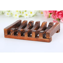 Load image into Gallery viewer, Natural Wooden Soap Dish Wood Soap Tray Holder Storage Soap Rack Plate Box Container For Bath Shower Plate Bathroom Wooden Soap Dish Soap Saver Holder Soap Tray for Bathroom Shower Rectangular Sink Drainer Hand Craft for Soap Sponges And More