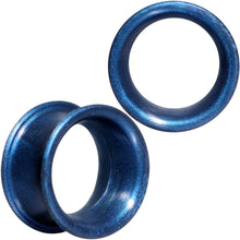 Load image into Gallery viewer, Thin Flexible Blue Silicone Tunnel Plug Set 6mm to 25mm