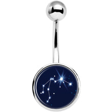 Load image into Gallery viewer, Zodiac Constellation Aquarius Belly Ring
