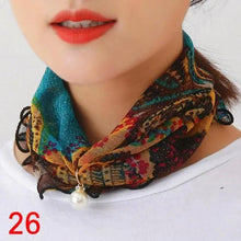 Load image into Gallery viewer, Neck Collars Fashion Scarves for Women And Girls Print Satin Silk Scarf Female Bandana Head Bib Scarfs For Ladies