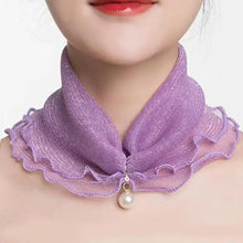 Load image into Gallery viewer, Neck Collars Fashion Scarves for Women And Girls Print Satin Silk Scarf Female Bandana Head Bib Scarfs For Ladies
