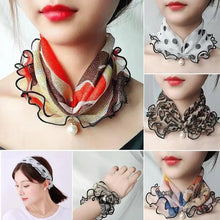 Load image into Gallery viewer, Neck Collars Fashion Scarves for Women And Girls Print Satin Silk Scarf Female Bandana Head Bib Scarfs For Ladies