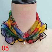 Load image into Gallery viewer, Neck Collars Fashion Scarves for Women And Girls Print Satin Silk Scarf Female Bandana Head Bib Scarfs For Ladies