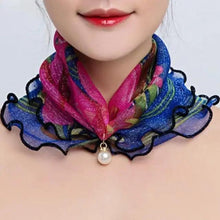 Load image into Gallery viewer, Neck Collars Fashion Scarves for Women And Girls Print Satin Silk Scarf Female Bandana Head Bib Scarfs For Ladies