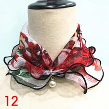 Load image into Gallery viewer, Neck Collars Fashion Scarves for Women And Girls Print Satin Silk Scarf Female Bandana Head Bib Scarfs For Ladies