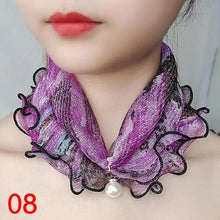 Load image into Gallery viewer, Neck Collars Fashion Scarves for Women And Girls Print Satin Silk Scarf Female Bandana Head Bib Scarfs For Ladies