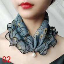 Load image into Gallery viewer, Neck Collars Fashion Scarves for Women And Girls Print Satin Silk Scarf Female Bandana Head Bib Scarfs For Ladies