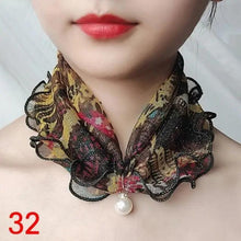 Load image into Gallery viewer, Neck Collars Fashion Scarves for Women And Girls Print Satin Silk Scarf Female Bandana Head Bib Scarfs For Ladies