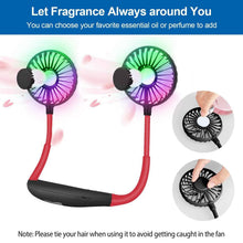 Load image into Gallery viewer, Neck Hanging Fan Hand Free Portable