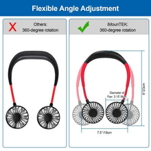 Load image into Gallery viewer, Neck Hanging Fan Hand Free Portable