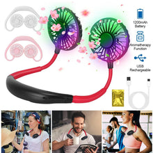 Load image into Gallery viewer, Neck Hanging Fan Hand Free Portable