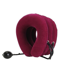 Load image into Gallery viewer, Neck Pillow Home Office Travel Pillow 3-layered Air Inflatable Vertebra Auxiliary Tools Neck Support Assistant Pillow Travel Pillow 3-layered Air Inflatable Vertebra Auxiliary Tools Neck Support Assistant Pillow Air Adjustable and Inflatable Neck