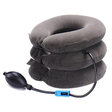Load image into Gallery viewer, Neck Pillow Home Office Travel Pillow 3-layered Air Inflatable Vertebra Auxiliary Tools Neck Support Assistant Pillow Travel Pillow 3-layered Air Inflatable Vertebra Auxiliary Tools Neck Support Assistant Pillow Air Adjustable and Inflatable Neck