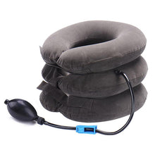 Load image into Gallery viewer, Neck Pillow Home Office Travel Pillow 3-layered Air Inflatable Vertebra Auxiliary Tools Neck Support Assistant Pillow Travel Pillow 3-layered Air Inflatable Vertebra Auxiliary Tools Neck Support Assistant Pillow Air Adjustable and Inflatable Neck