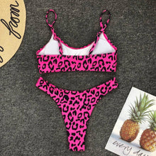 Load image into Gallery viewer, Neon Yellow Green Swimsuit Women Push Up Padded Micro Bikini Summer Beach Bathing Suit Beach Swimwear Women's Scoop Neck Cut Out Front Lace Up Back High Cut One Piece Swimsuit