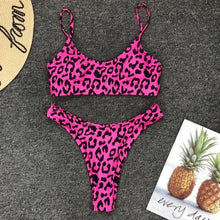 Load image into Gallery viewer, Neon Yellow Green Swimsuit Women Push Up Padded Micro Bikini Summer Beach Bathing Suit Beach Swimwear Women's Scoop Neck Cut Out Front Lace Up Back High Cut One Piece Swimsuit