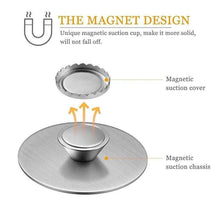 Load image into Gallery viewer, New 1PC Magnetic Soap Holder Tool Free Rustproof Sponge Holder Dish Holder Soap Dish For Bathroom Lavatory Home Soap Dish Suction Strongly Magnetic soap Holder Rustproof Stainless Soap Holder for Bathroom and Kitchen