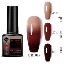 Load image into Gallery viewer, New 2022 Pink Blue Gel Nail Polish UV Color Changing Elegant Luxury Glossy Nail Design For Womens