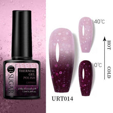 Load image into Gallery viewer, New 2022 Pink Blue Gel Nail Polish UV Color Changing Elegant Luxury Glossy Nail Design For Womens