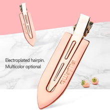 Load image into Gallery viewer, NEW 2Pcs Advanced Texture Ins Style Electroplating Bangs Duckbill Clip Seamless Makeup Clip Hairdressing Jewelry Modeling Tool Gorgeous Hair Accessories For Women