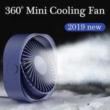 Load image into Gallery viewer, New 360° USB Fan Cooler Cooling Mini Fan Portable 3 Speed Super Mute Cooler for Office Cool Fans Car Home Notebook Laptop Portable Mini Fan for Bedroom Office Desktop