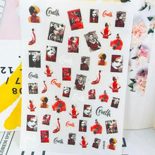 Load image into Gallery viewer, New 3D Self-Adhesive Lovely Red Lips Image Nails Stickers for Nails Sticker Decorations Manicure Valentine's Day Nail Art Sticker Decals 3D Exquisite Pattern Nail Art Supplies Self-Adhesive Luxurious Nail Art Decoration