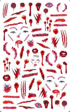 Load image into Gallery viewer, New 3D Self-Adhesive Lovely Red Lips Image Nails Stickers for Nails Sticker Decorations Manicure Valentine's Day Nail Art Sticker Decals 3D Exquisite Pattern Nail Art Supplies Self-Adhesive Luxurious Nail Art Decoration