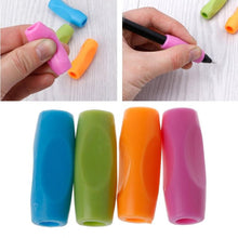 Load image into Gallery viewer, New 4PCS/Pack Writing Pencil Pen Holder Writing Aid Grip School Supplies for Kids Preschoolers Children Adults Students Children Pencil Holding Practice Device For Correcting Pen Holder Postures