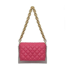 Load image into Gallery viewer, New Adorable Women's Handbag Green Small Flap Shoulder Bag In Thick Metal Chain Women's Clutch Bags Luxury Ladies Shoulder Purse