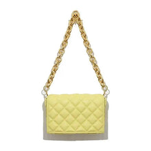 Load image into Gallery viewer, New Adorable Women's Handbag Green Small Flap Shoulder Bag In Thick Metal Chain Women's Clutch Bags Luxury Ladies Shoulder Purse
