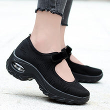 Load image into Gallery viewer, New Air Cushion Flat Shoes Women Mesh Sneakers Breathable Women Shoes Increase Casual Shoes Air Cushion Woman Mesh Sneakers Breathable Flats Womens Shoes