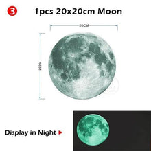 Load image into Gallery viewer, New Amazing Luminous Moon and Stars Wall Stickers for Kids Room Baby Nursery Home Decoration Wall Decals Glow in the Dark Bedroom Ceiling