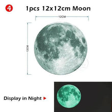 Load image into Gallery viewer, New Amazing Luminous Moon and Stars Wall Stickers for Kids Room Baby Nursery Home Decoration Wall Decals Glow in the Dark Bedroom Ceiling