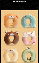 Load image into Gallery viewer, New Animal Memory Cotton U-shaped Pillow Car Neck Pillow Noon Rest Pillow Plane Travel PillowKids Neck Travel Pillows Cute U-Shaped Animal Pillow for Cars Planes Boys Girls Child Gift Ideas